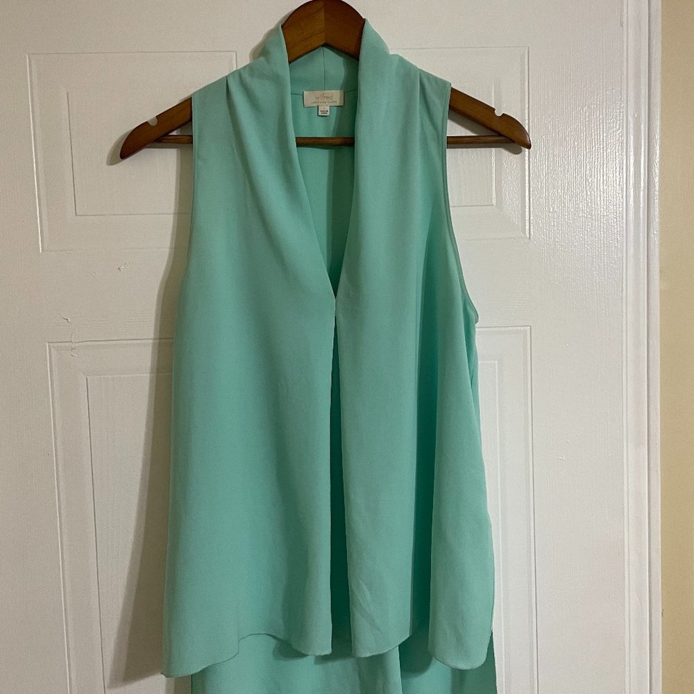 Wilfred Teal Flowy Blouse